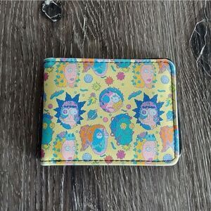 Buckle Down Rick and Morty Smith Family Faces and Cells Bifold Wallet